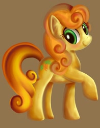 Size: 924x1178 | Tagged: safe, artist:ailatf, character:carrot top, character:golden harvest, species:earth pony, species:pony, female, looking at you, mare, raised hoof, smiling, solo