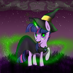 Size: 579x579 | Tagged: safe, artist:twilight7070, character:twilight sparkle, clothing, costume, female, nightmare night, solo, witch
