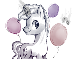 Size: 612x501 | Tagged: safe, artist:twilight7070, character:pokey pierce, balloon, balloon popping, male, solo