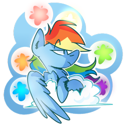 Size: 1024x1025 | Tagged: safe, artist:dizzee-toaster, character:rainbow dash, cloud, female, simple background, solo, transparent background