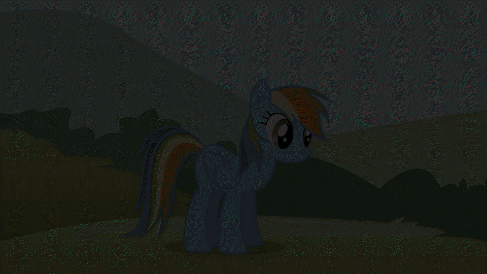Size: 960x540 | Tagged: safe, artist:mlpfimguy, character:rainbow dash, species:alicorn, species:pony, animated, apotheosis, body horror, death, explosion, horn, horny, multiple horns, nightmare fuel, race swap, rainbowcorn, solo, transformation, wat, worrying