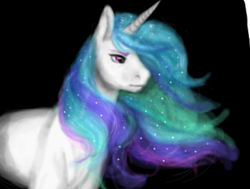 Size: 2498x1888 | Tagged: safe, artist:graffiti, character:princess celestia, female, hoers, simple background, solo