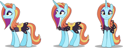 Size: 8192x3238 | Tagged: safe, artist:soren-the-owl, character:sassy saddles, female, rotation, simple background, solo, transparent background, vector