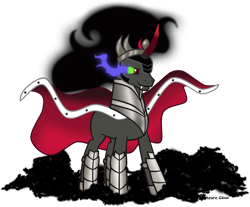 Size: 1252x1036 | Tagged: safe, artist:mlpazureglow, character:king sombra, species:umbrum, male, simple background, solo, transparent background, vector
