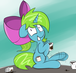 Size: 2609x2526 | Tagged: safe, artist:overlord-derpy, oc, oc only, coffee, coffee mug, colored, simple background, solo