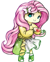 Size: 870x1077 | Tagged: safe, artist:dedonnerwolke, character:fluttershy, my little pony:equestria girls, clothing, converse, female, shoes, simple background, smiling, sneakers, solo