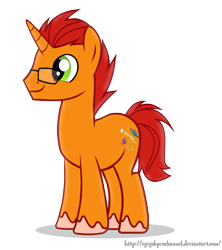 Size: 961x1080 | Tagged: safe, artist:egegokprochannel, oc, oc only, oc:sunflare, species:pony, species:unicorn, cutie mark, glasses, simple background, transparent background, vector