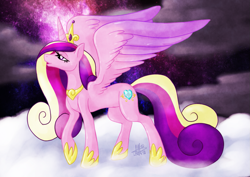 Size: 1023x723 | Tagged: safe, artist:thepipefox, character:princess cadance, female, solo