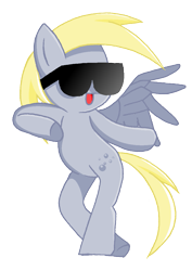 Size: 817x1153 | Tagged: safe, artist:sauec, character:derpy hooves, species:pegasus, species:pony, female, mare, simple background, solo, sunglasses, swag, transparent background