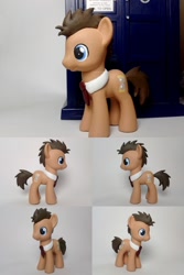 Size: 800x1200 | Tagged: safe, artist:oak23, character:doctor whooves, character:time turner, brushable, custom, irl, necktie, photo, solo, toy