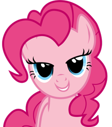 Size: 900x1020 | Tagged: dead source, safe, artist:eruvon, character:pinkie pie, bedroom eyes, love face, simple background, transparent background, vector