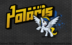 Size: 3000x1880 | Tagged: safe, artist:fundz64, oc, oc only, oc:polaris, species:pegasus, species:pony, fighting is magic style, solo