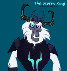 Size: 628x671 | Tagged: safe, artist:nukarulesthehouse1, character:storm king, species:pony, my little pony: the movie (2017), cute, male, solo, stormabetes