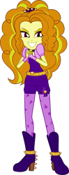 Size: 1986x5000 | Tagged: safe, artist:diegator007, character:adagio dazzle, equestria girls:rainbow rocks, g4, my little pony: equestria girls, my little pony:equestria girls, absurd resolution, adorabolical, adoragio, boots, clothing, cute, evil grin, female, fingerless gloves, gloves, grin, high heel boots, shoes, simple background, smiling, solo, transparent background, vector