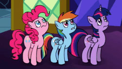 Size: 1280x720 | Tagged: safe, artist:artattax, character:pinkie pie, character:rainbow dash, character:spike, character:twilight sparkle, character:twilight sparkle (alicorn), species:alicorn, species:dragon, species:earth pony, species:pegasus, species:pony, animated, booty call, dethklok, female, glowing cutie mark, male, mare, metalocalypse, nathan explosion, parody, pickles the drummer, skwisgaar skwigelf, sound, webm
