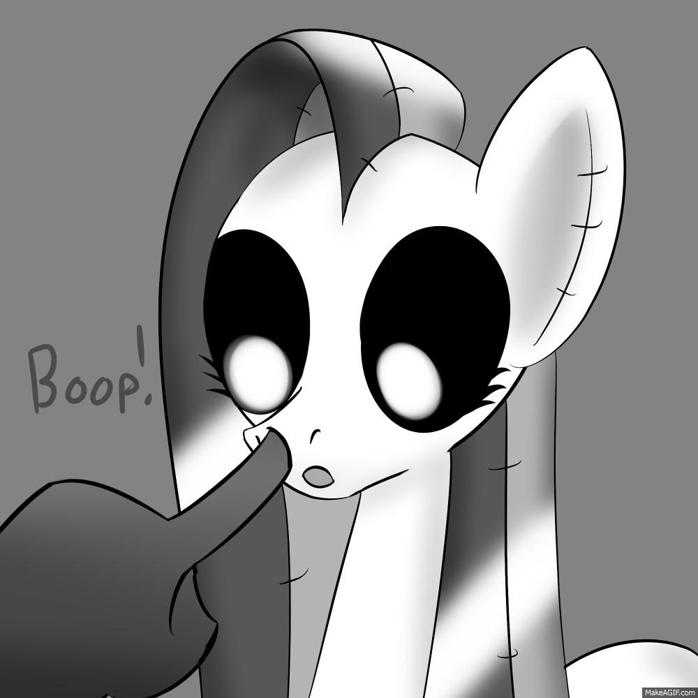 Size: 1000x1000 | Tagged: safe, artist:drbeard, oc, oc only, species:earth pony, species:pony, animated, ask, boop, female, mare, stitches, tumblr