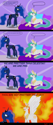 Size: 3500x8200 | Tagged: safe, artist:lucandreus, character:nightmare star, character:princess celestia, character:princess luna, comic, prime celestia, ragelestia, ye olde butcherede englishe