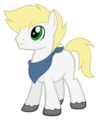 Size: 800x992 | Tagged: safe, artist:cutiesparkle, oc, oc only, oc:ginger gold, parent:applejack, parent:silver shill, species:earth pony, species:pony, male, offspring, parents:appleshill, simple background, solo, stallion, transparent background