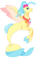 Size: 1436x2136 | Tagged: safe, artist:djspark3, character:princess skystar, species:seapony (g4), g4, my little pony: the movie (2017), angler seapony, bioluminescent, female, freckles, glow, jewelry, necklace, open mouth, seashell necklace, simple background, smiling, solo, transparent background