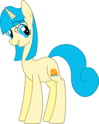 Size: 600x750 | Tagged: safe, artist:twitchy-tremor, oc, oc only, oc:twitchy tremor, species:pony, species:unicorn, 2018 community collab, derpibooru community collaboration, blue, cute, female, mare, simple background, solo, transparent background