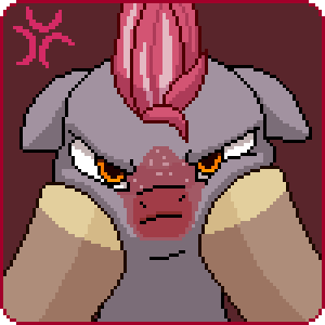 Size: 300x300 | Tagged: safe, artist:imreer, oc, oc only, species:earth pony, species:pony, species:unicorn, angry, animated, cheek squish, cross-popping veins, earth pony oc, female, floppy ears, freckles, grumpy, hooves, horn, looking at you, mare, solo, squishy cheeks, unicorn oc, ych result