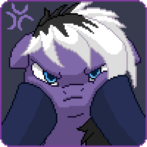 Size: 300x300 | Tagged: safe, artist:imreer, oc, oc only, species:earth pony, species:pony, angry, animated, cheek squish, cross-popping veins, earth pony oc, female, floppy ears, grumpy, hooves, looking at you, mare, solo, squishy cheeks, ych result