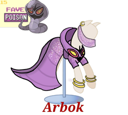Size: 733x660 | Tagged: safe, artist:ask-nora-the-alicorn, artist:catscat111, artist:catscat112, arbok, clothing, crossover, dress, mannequin, mlp fashion, pokémon, simple background, transparent background, wristband