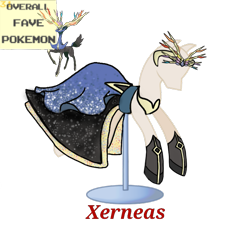 Size: 733x660 | Tagged: safe, artist:ask-nora-the-alicorn, artist:catscat111, artist:catscat112, clothing, crossover, dress, mannequin, mlp fashion, pokémon, simple background, transparent background, xerneas