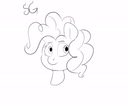 Size: 6000x5000 | Tagged: safe, artist:sunlightgryphon, character:pinkie pie, absurd resolution, monochrome