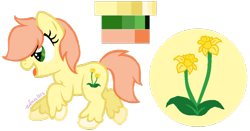 Size: 900x470 | Tagged: safe, artist:zafara1222, base used, oc, oc only, oc:daffodil, parent:big macintosh, parent:fluttershy, parents:fluttermac, species:earth pony, species:pony, female, filly, offspring, reference sheet, simple background, solo, transparent background, unshorn fetlocks