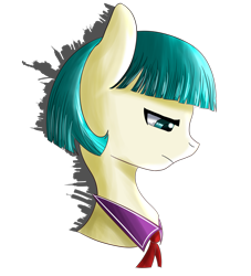 Size: 5000x5500 | Tagged: safe, artist:linlaifeng, character:coco pommel, absurd resolution, bust, city, female, new york city, sad, simple background, solo, statue of liberty, transparent background