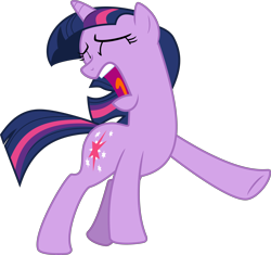 Size: 6000x5637 | Tagged: safe, artist:dusk2k, character:twilight sparkle, character:twilight sparkle (unicorn), species:pony, species:unicorn, episode:winter wrap up, g4, my little pony: friendship is magic, absurd resolution, eyes closed, faec, female, mare, open mouth, scared, screaming, simple background, solo, transparent background, vector