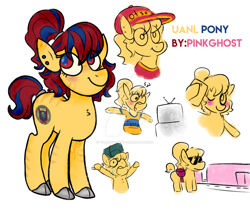 Size: 1024x864 | Tagged: safe, artist:lilpinkghost, oc, mexico, pinkghost, ponify everything, ponify this, school, uanl
