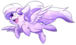 Size: 1600x962 | Tagged: safe, artist:paintcoloryt, oc, oc only, oc:starstorm slumber, species:pegasus, species:pony, commission, cute, female, flying, simple background, solo, transparent background