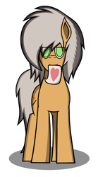 Size: 1113x2004 | Tagged: safe, artist:nguyendeliriam, oc, oc:deliriam, species:earth pony, species:pony, front view, heart, letter, looking at you, simple background, white background