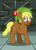Size: 500x700 | Tagged: safe, artist:jazzytyfighter, character:quarter hearts, species:earth pony, species:pony, background pony, clothing, crossover, dungeon, gem, hat, link, ponified, ruby, rupee, the legend of zelda, video game