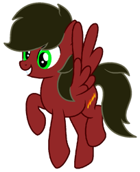 Size: 845x1034 | Tagged: safe, artist:piñita, oc, oc:cloud rider, species:pegasus, species:pony, flying, simple background, smiling, vector, white background