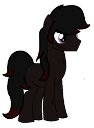 Size: 366x496 | Tagged: safe, artist:piñita, oc, oc only, oc:night stalker, species:earth pony, species:pony, simple background, soldier, solo, vector, white background