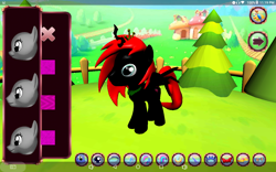 Size: 1280x800 | Tagged: safe, artist:makarosc, oc, oc:dark ember, species:alicorn, species:pony, 3d, alicorn oc, black and red, crossover, male, red and black oc