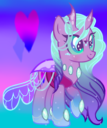 Size: 1084x1294 | Tagged: safe, artist:parisa07, oc, oc:star dust fall, parent:starlight glimmer, parent:thorax, parents:glimax, species:changepony, species:pony, female, offspring, solo