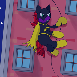 Size: 1600x1600 | Tagged: safe, artist:m3g4p0n1, species:pony, batmare, night, solo