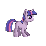 Size: 150x150 | Tagged: safe, artist:yunlongchen, character:twilight sparkle, species:pony, species:unicorn, animated, female, loop, mare, pixel art, simple background, solo, transparent background