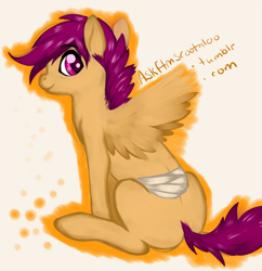 Size: 600x621 | Tagged: dead source, safe, artist:coppahhead, character:scootaloo, species:pony, ask, ask ftm scootaloo, colt, male, trans male, trans stallion scootaloo, transgender, tumblr