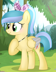 Size: 2216x2840 | Tagged: safe, artist:parisa07, oc, oc:blossom, species:pegasus, species:pony, bow, female, hair bow, mare, solo