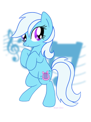 Size: 684x912 | Tagged: safe, artist:mlpazureglow, species:earth pony, species:pony, g3, g4, bee bop (g3), female, g3 to g4, generation leap, mare, rearing, solo