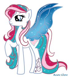 Size: 932x1029 | Tagged: safe, artist:mlpazureglow, character:star catcher, species:pegasus, species:pony, g3, female, g3 to g4, generation leap, mare, raised hoof, simple background, solo, transparent background