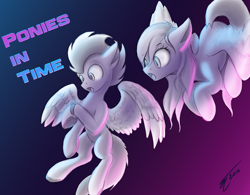 Size: 1920x1500 | Tagged: no source, safe, artist:althyra-nex, oc, oc only, oc:tail, oc:wing, species:pegasus, species:pony, endeavor charity, retrowave
