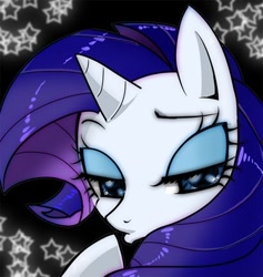 Size: 400x422 | Tagged: safe, artist:zukicure5gogo, character:rarity, species:pony, species:unicorn, duckface, female, lidded eyes, lowres, pixiv, pouting, solo