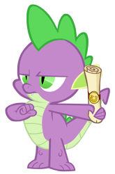 Size: 2246x3397 | Tagged: safe, artist:m99moron, character:spike, species:dragon, episode:the return of harmony, g4, my little pony: friendship is magic, .psd available, male, simple background, solo, transparent background