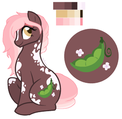 Size: 868x844 | Tagged: safe, artist:zafara1222, oc, oc:sweet pea, parent:big macintosh, parent:fluttershy, parents:fluttermac, species:earth pony, species:pony, female, mare, offspring, reference sheet, simple background, solo, transparent background